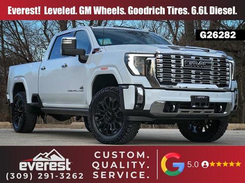 Glacier White Tricoat 2026 GMC Sierra 2500 Denali Truck