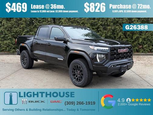 Onyx Black 2026 GMC Canyon Elevation Truck