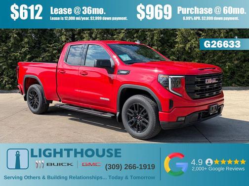Cardinal Red 2026 GMC Sierra 1500 Elevation