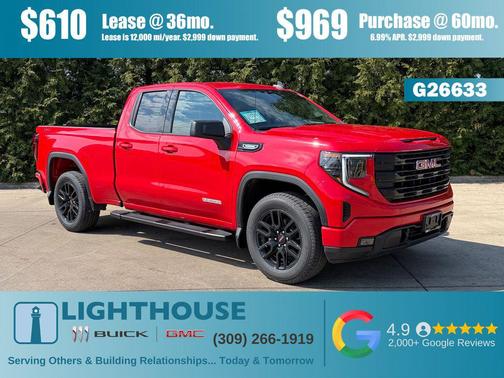 Cardinal Red 2026 GMC Sierra 1500 Elevation