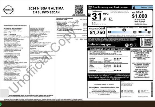 2024 Nissan Altima 2.5 SL