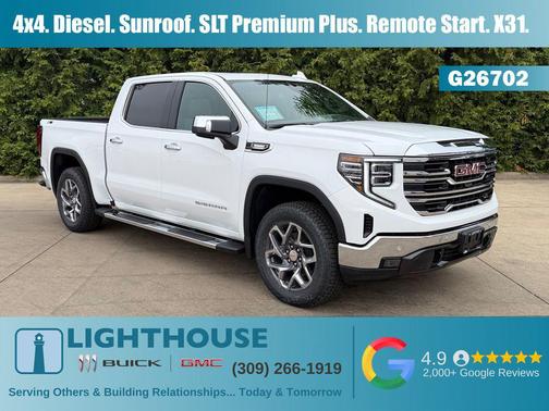 Summit White 2026 GMC Sierra 1500 SLT