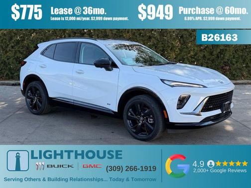 Iridescent White Tricoat 2026 Buick Envision Sport Touring AWD