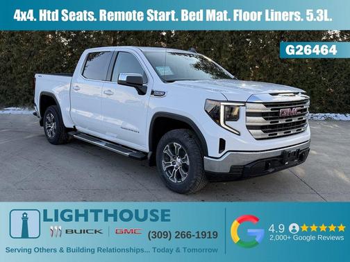 Summit White 2026 GMC Sierra 1500 SLE Truck