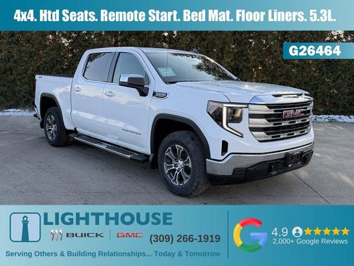 Summit White 2026 GMC Sierra 1500 SLE