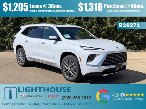 Iridescent White Tricoat 2026 Buick Enclave Avenir FWD
