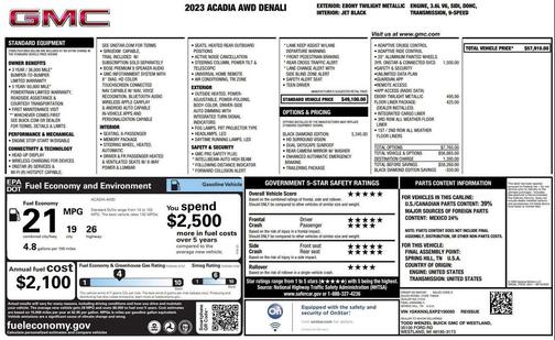 2023 GMC Acadia Denali