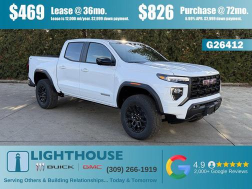 Summit White 2026 GMC Canyon Elevation Truck