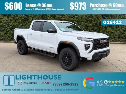 Summit White 2026 GMC Canyon Elevation