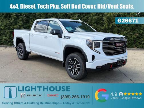 Summit White 2026 GMC Sierra 1500 AT4