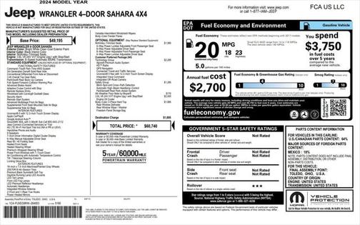 2024 Jeep Wrangler 4-Door Sahara 4x4