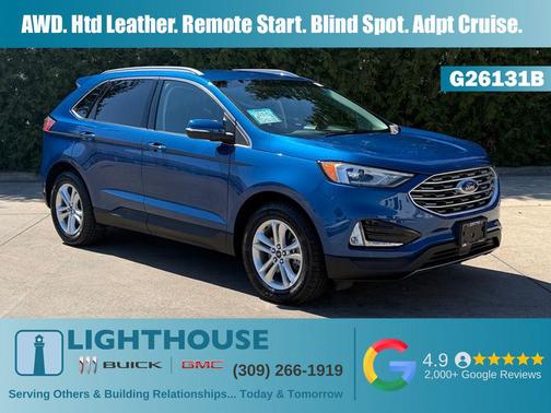 Atlas Blue Metallic 2020 Ford Edge SEL