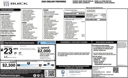 2025 Buick Enclave Preferred FWD