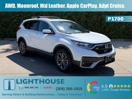 Platinum White Pearl 2022 Honda CR-V AWD EX-L