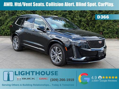 Stellar Black Metallic 2024 Cadillac XT6 Premium Luxury AWD