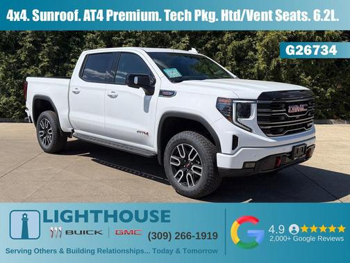 Summit White 2026 GMC Sierra 1500 AT4