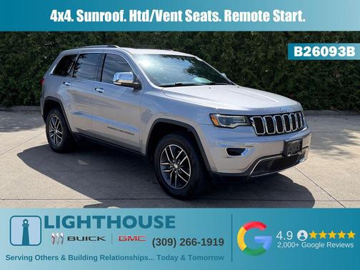 Billet Silver Metallic Clearcoat 2017 Jeep Grand Cherokee Limited