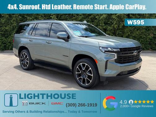 Silver Sage Metallic 2023 Chevrolet Tahoe 4WD RST