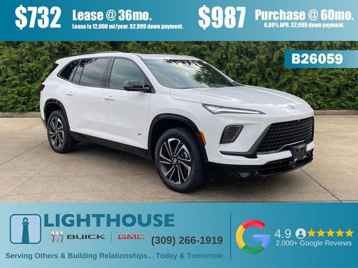 summit white 2026 Buick Enclave Sport Touring