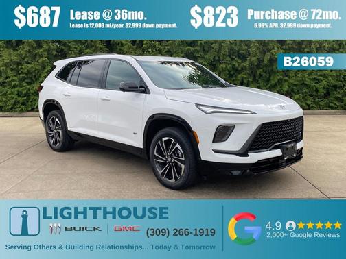 summit white 2026 Buick Enclave Sport Touring SUV