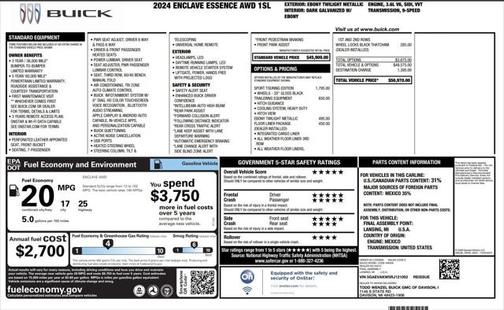 2024 Buick Enclave Essence AWD
