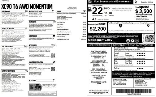 2021 Volvo XC90 T6 Momentum