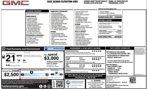 2025 GMC Acadia AWD Elevation