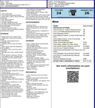 2018 Chevrolet City Express 1LT