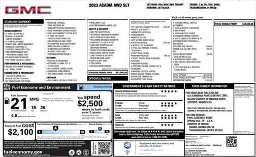2023 GMC Acadia AWD SLT