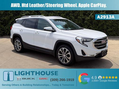 Summit White 2019 GMC Terrain SLT