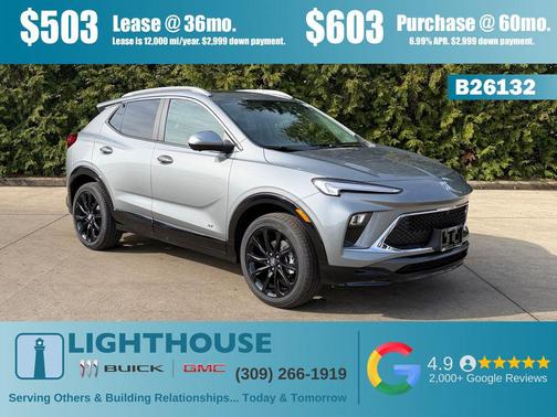 Moonstone Gray Metallic 2026 Buick Encore GX Sport Touring