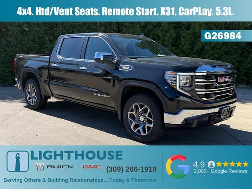 Onyx Black 2026 GMC Sierra 1500 SLT