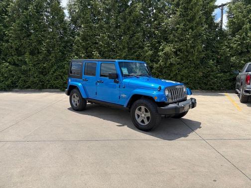 Hydro Blue Pearl Coat 2015 Jeep Wrangler Unlimited Freedom Edition