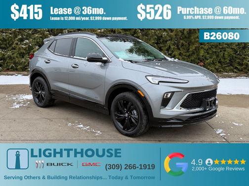 Moonstone Gray Metallic 2026 Buick Encore GX Sport Touring
