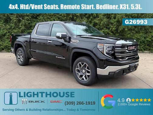 Onyx Black 2026 GMC Sierra 1500 SLT