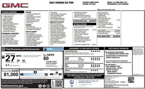 2022 GMC Terrain SLE