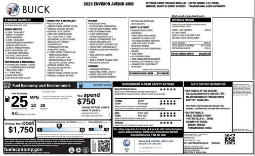 2023 Buick Envision Avenir AWD