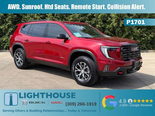 Volcanic Red Tintcoat 2025 GMC Acadia AWD AT4