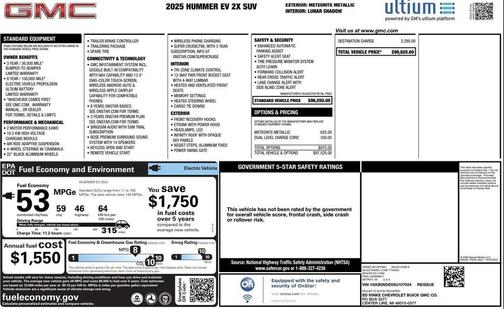 2025 GMC HUMMER EV SUV 2X