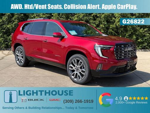 Volcanic Red Tintcoat 2026 GMC Acadia Denali