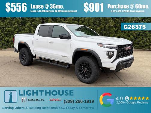 Summit White 2026 GMC Canyon Elevation