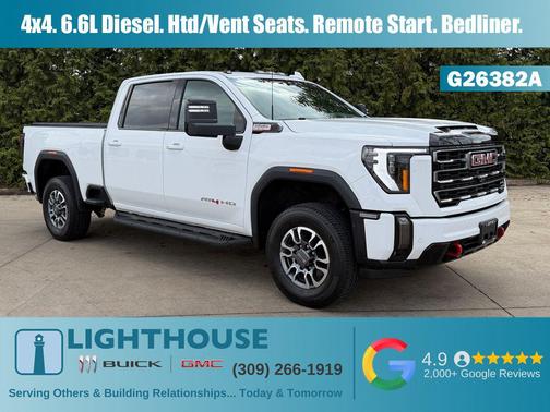 Summit White 2024 GMC Sierra 2500 AT4