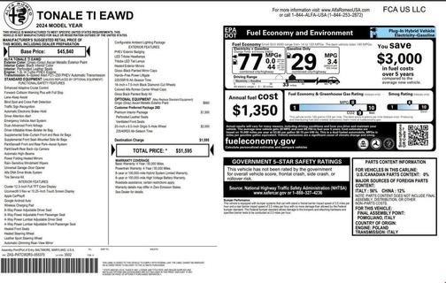 2024 Alfa Romeo Tonale Ti EAWD
