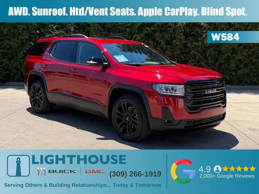 Volcanic Red Tintcoat 2023 GMC Acadia AWD SLT