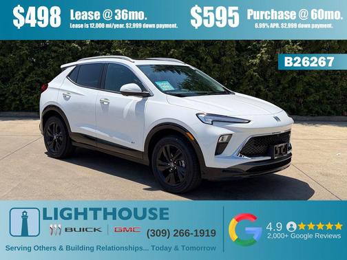 Summit White 2026 Buick Encore GX Sport Touring
