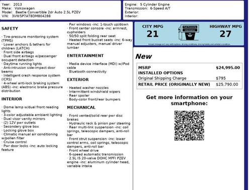 2013 Volkswagen Beetle 2.5L