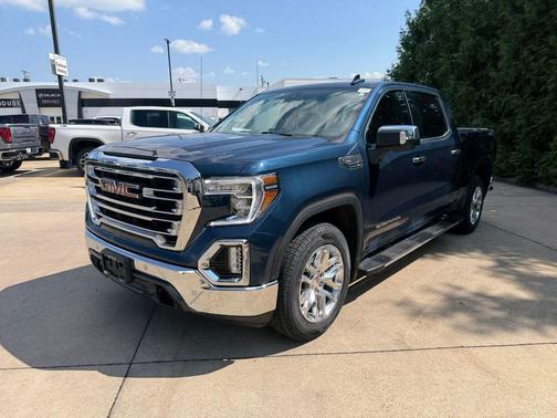 Pacific Blue Metallic 2021 GMC Sierra 1500 SLT