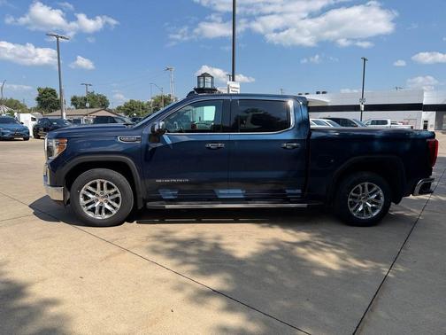 Pacific Blue Metallic 2021 GMC Sierra 1500 SLT