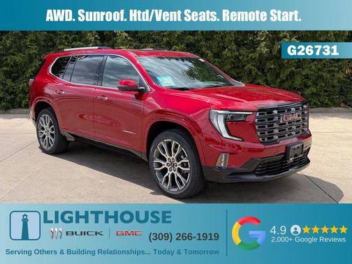 Volcanic Red Tintcoat 2026 GMC Acadia Denali