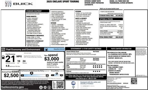 2025 Buick Enclave Sport Touring